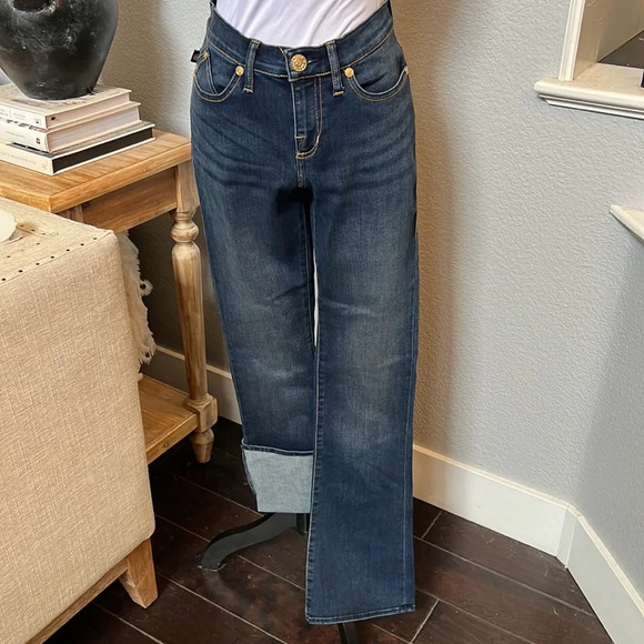 Rock & Republic Kendra Curvy Boot Cut Denim Jeans Size 8 - Picture 2 of 9